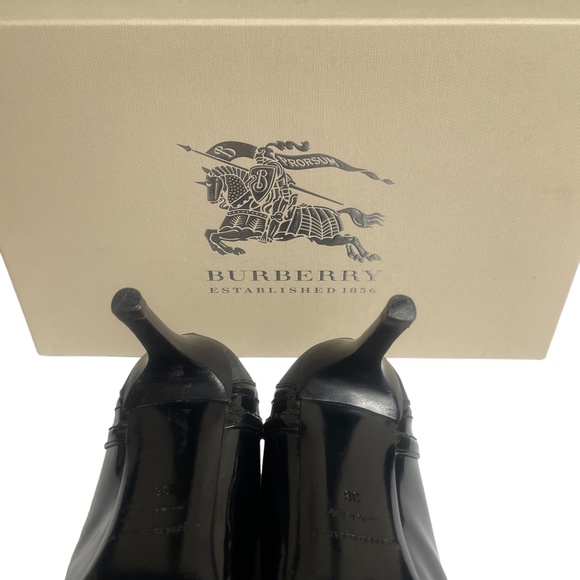 Burberry 36 Black Pumps 3”‎ Heel Smoked Check Praver 8.5 Pump - Picture 8 of 9